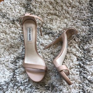Steve Madden STECY Natural Ankle Strap Heels